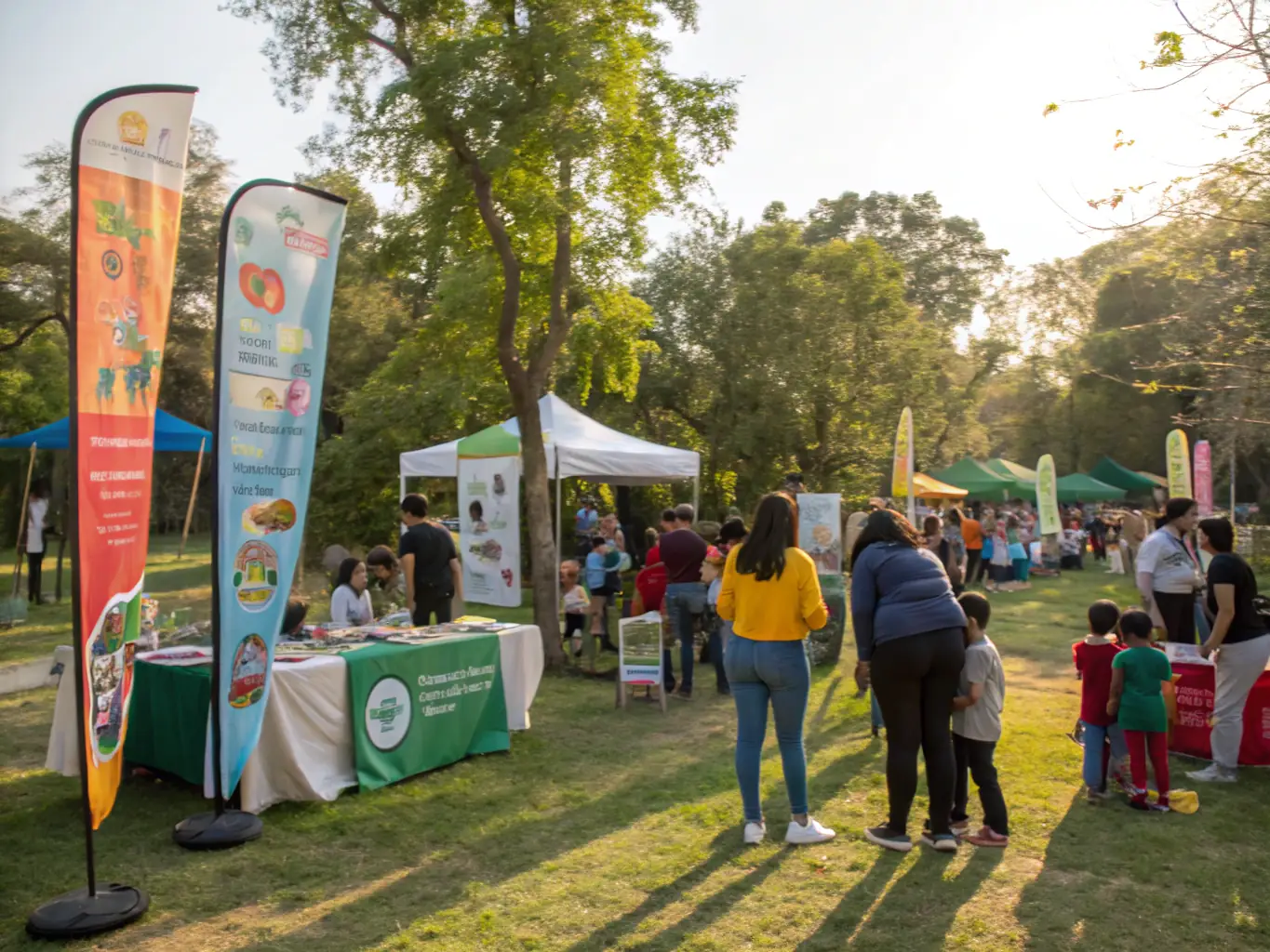 A community event showcasing educational materials and interactive displays about local wildlife and conservation efforts, engaging families and individuals of all ages.
